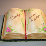 Bible Decorated Cake
