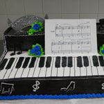 Piano Decorated Cake